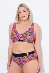 Femme Bikini imprimé piments. Bonnets souples. Matières recyclées