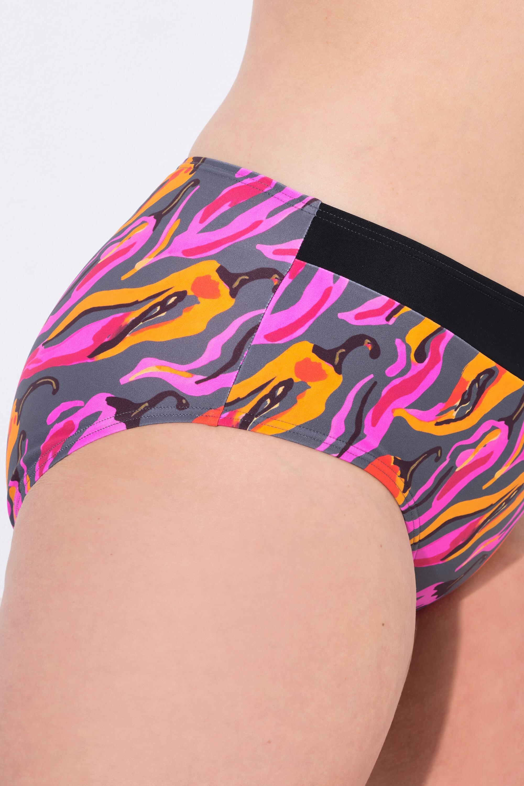 Femme Bikini imprimé piments. Bonnets souples. Matières recyclées 5/7