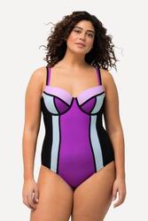 Femme Maillot de bain à bonnets souples et armatures. Bretelles