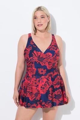 Damen Badekleid Shorts Blüten Softcups recycelt