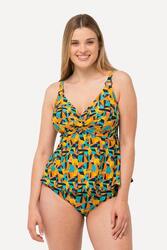 Femme Tankini imprimé abstrait bonnets souples matière recyclée