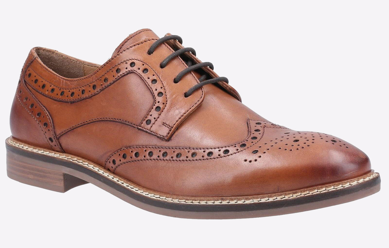 Hush Puppies Bryson Memory Foam Mens Brouge Shoes 2/4