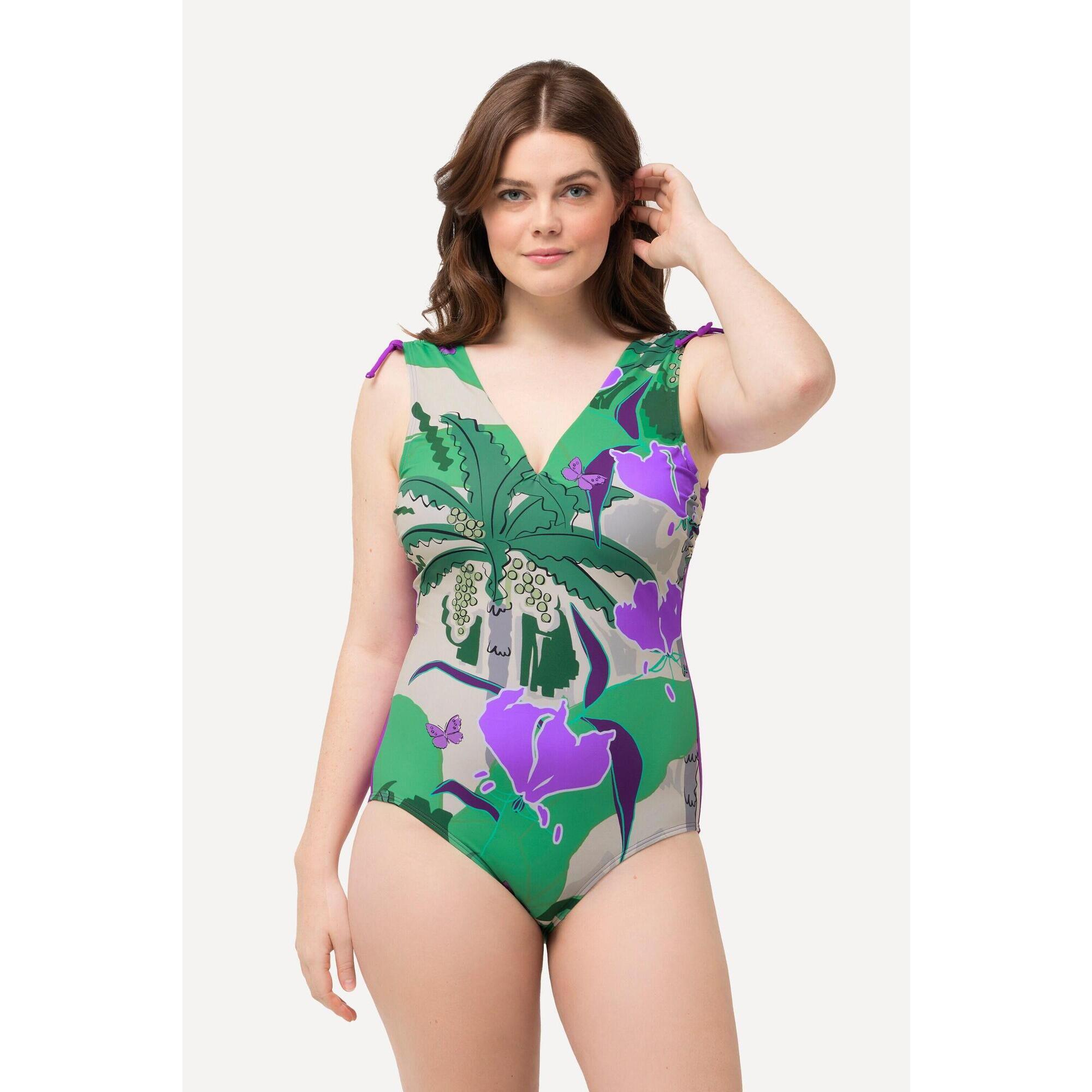 Ulla Popken - Femme Maillot De Bain - Maillot De Bain 1 Pièce - Beige - 46 L/xl - Decathlon