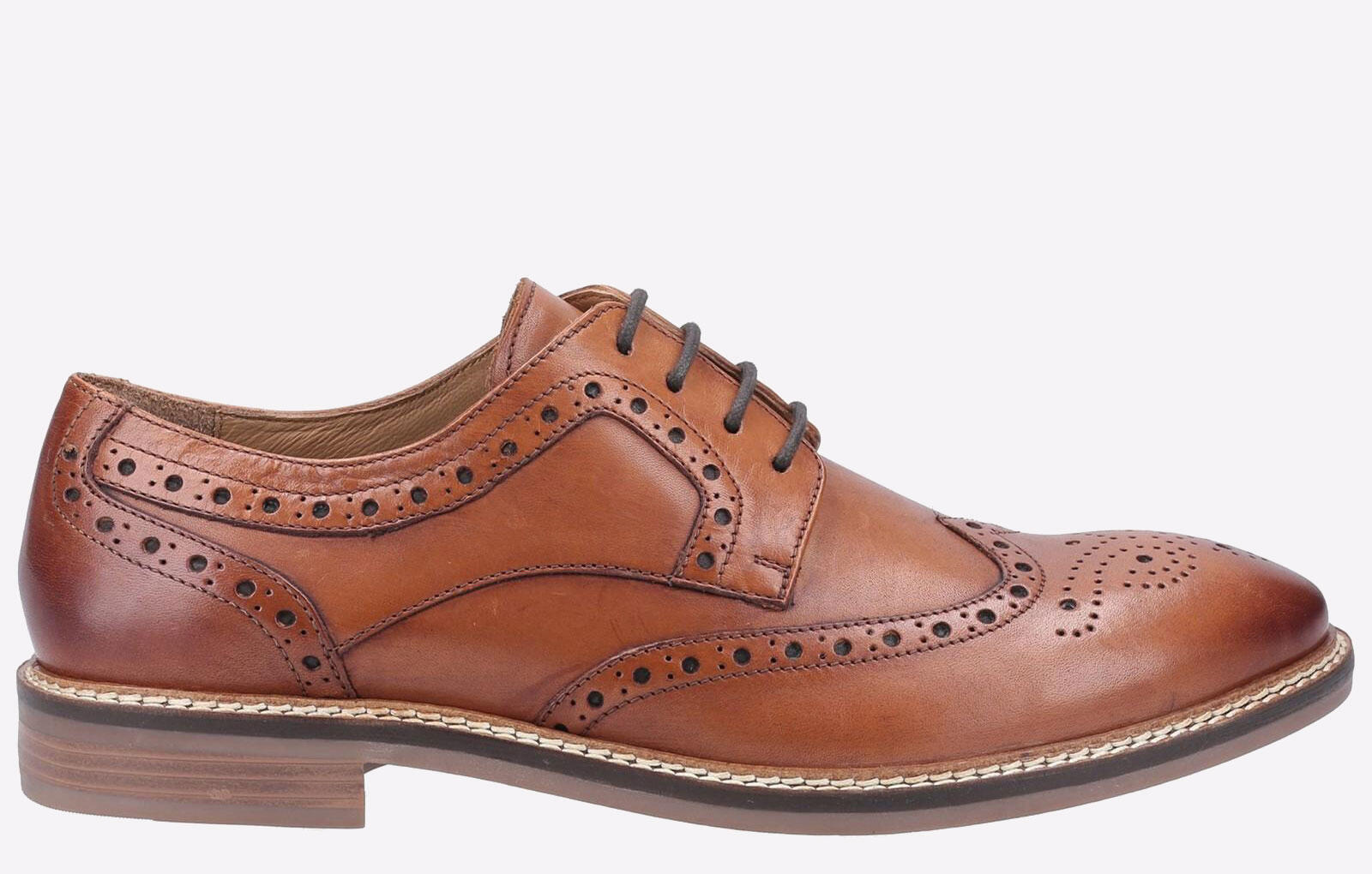 Hush Puppies Bryson Memory Foam Mens Brouge Shoes 1/4