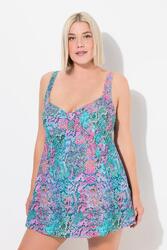 Femme Robe de bain python à bonnets souples et bretelles ajustables