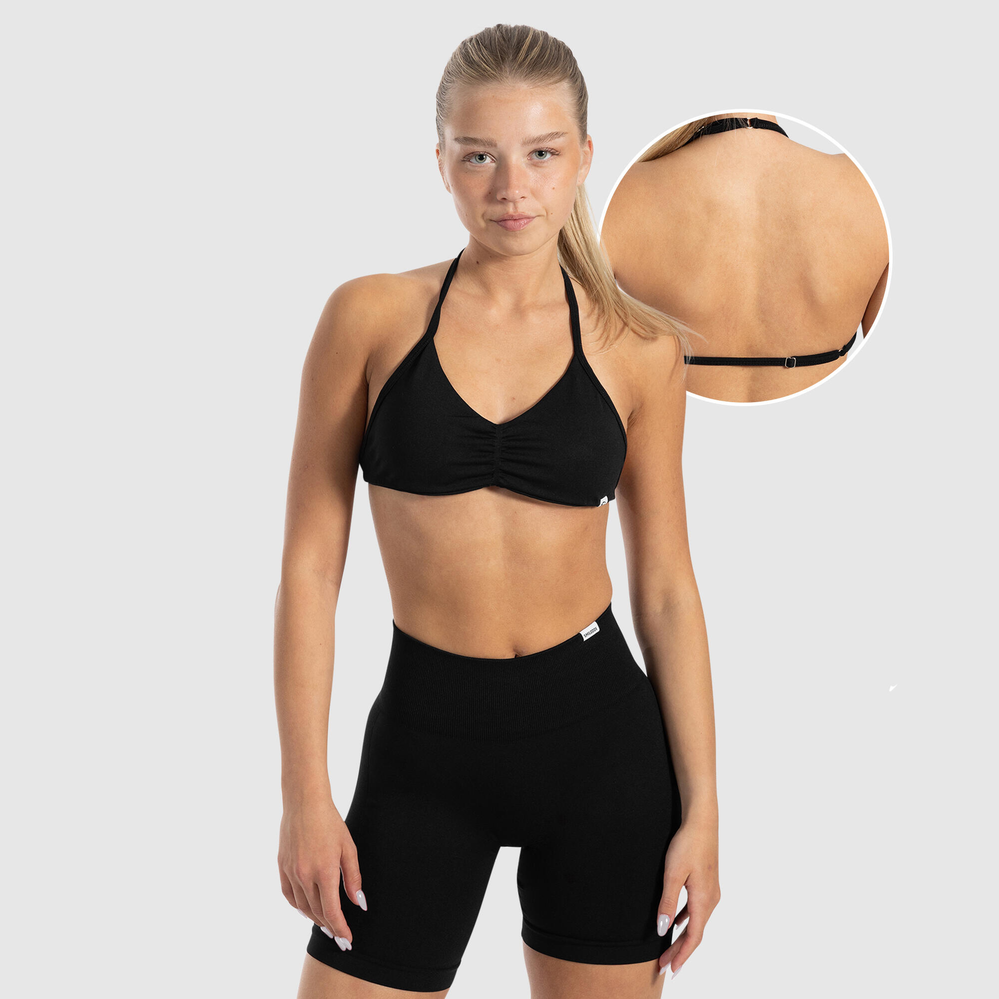 SMILODOX Damen Sport BH Esta Schwarz