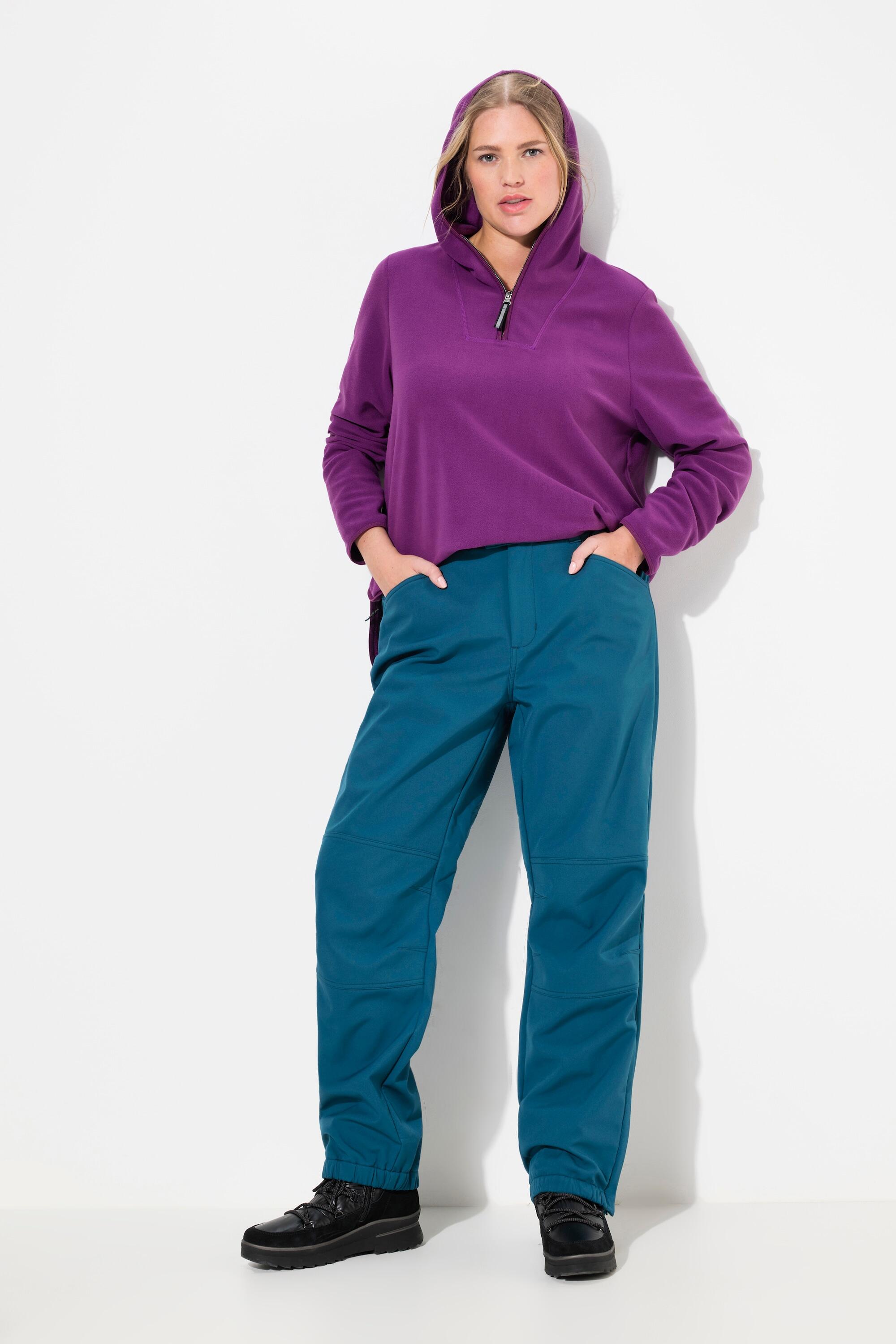 Femme Pantalon Softshell déperlant avec doublure en polaire et genoux préformés 4/5