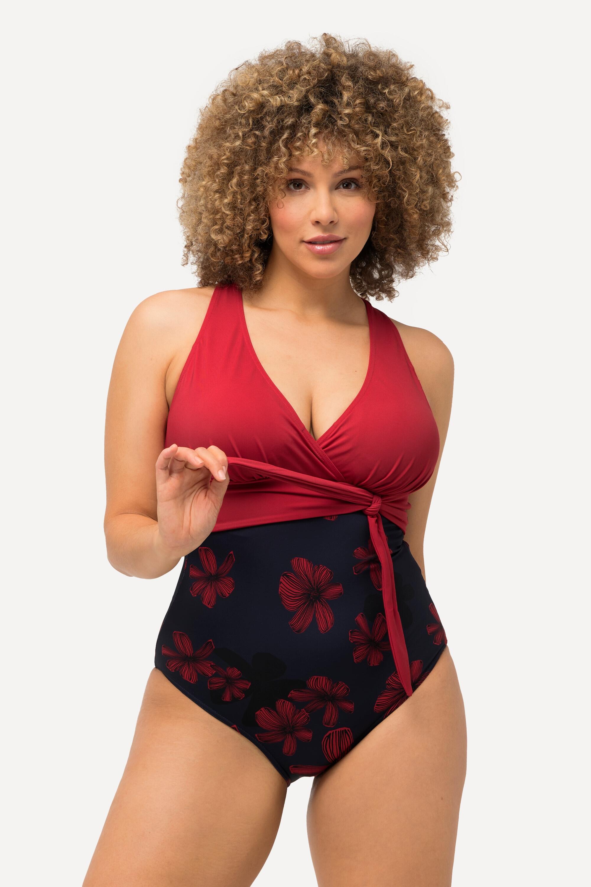 Dames Badpak schuifknoop softcups halterlook 4/6