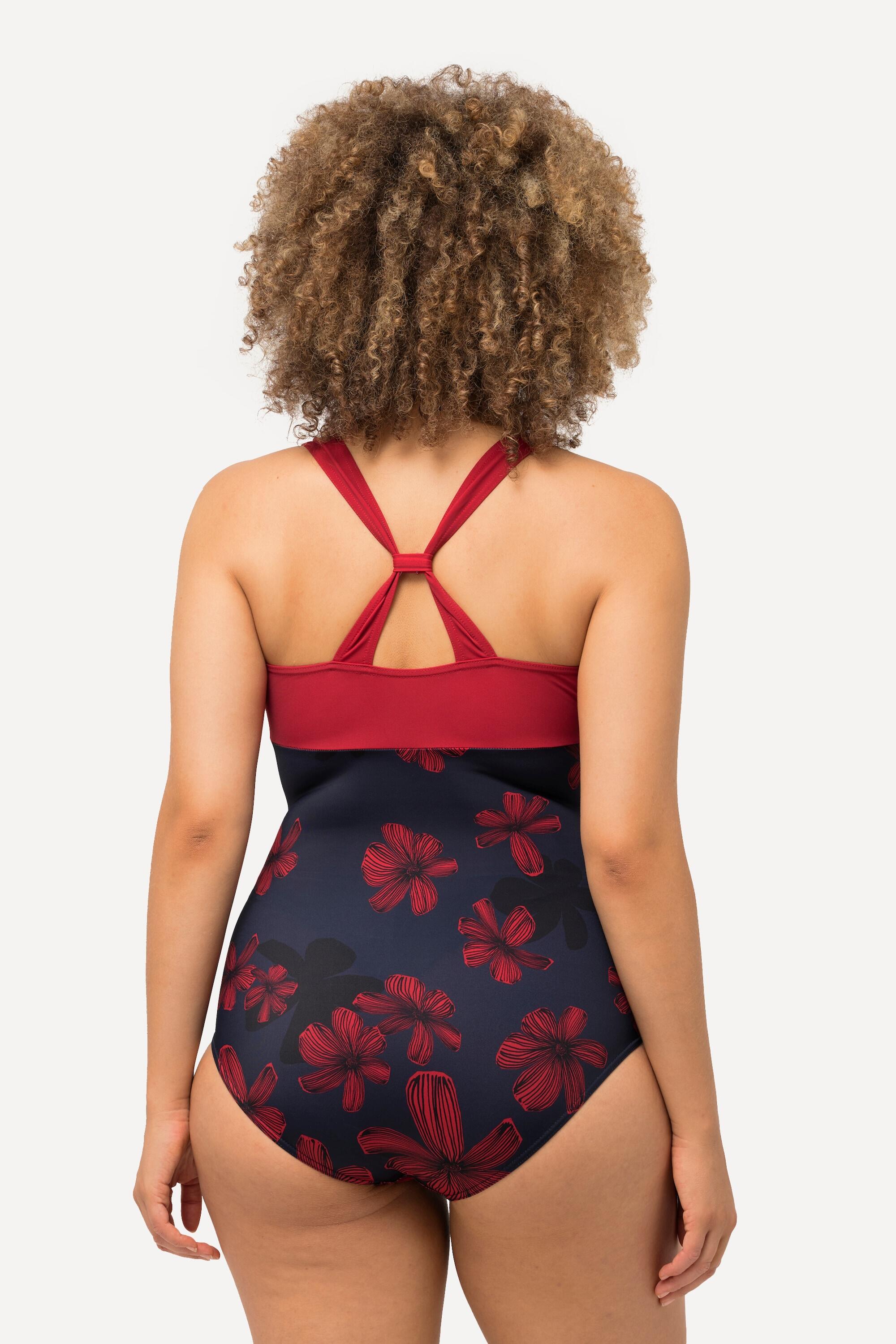 Dames Badpak schuifknoop softcups halterlook 2/6