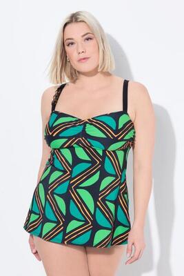 Dames tankini zachte cups verstelbare bandjes gerecycled