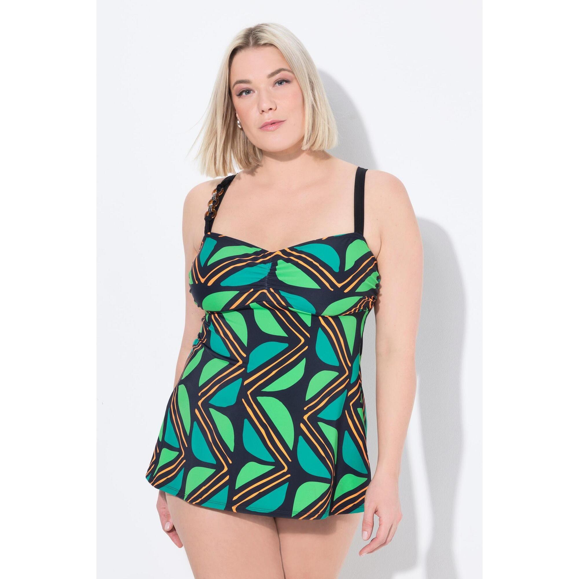 Ulla Popken - Femme Tankini Avec Bonnets Souples. Bretelles Ajustables. Matières Recyclées - Soutien-gorge - Noir - 42 M/l - Decathlon