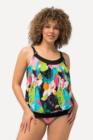 Damen Tankini Früchte Softcups Träger verstellbar
