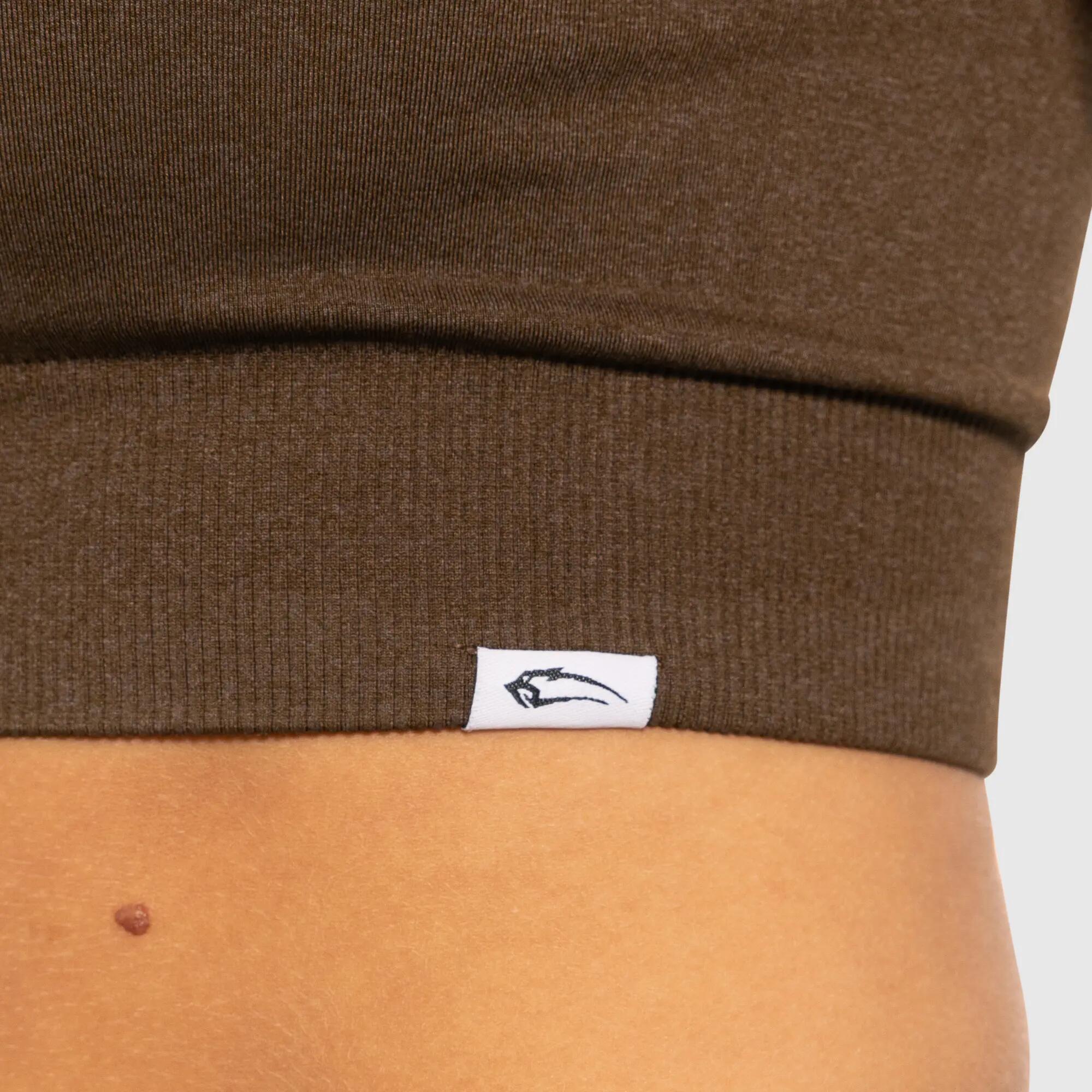 Damen Crop Shirt Elna Braun 5/5
