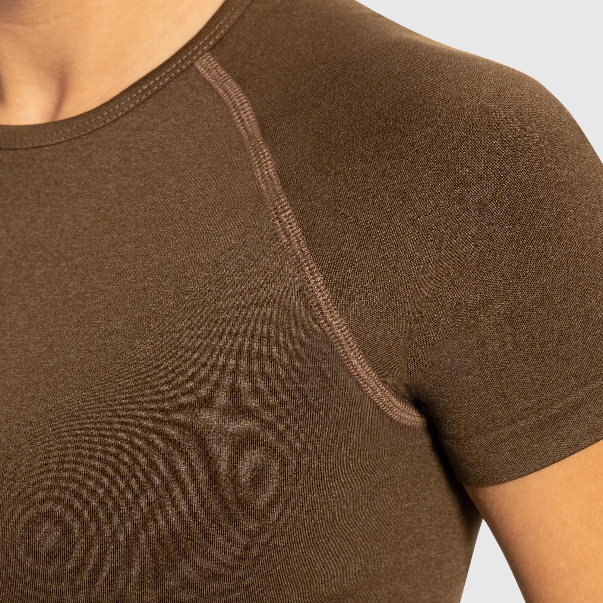 Damen Crop Shirt Elna Braun 4/5