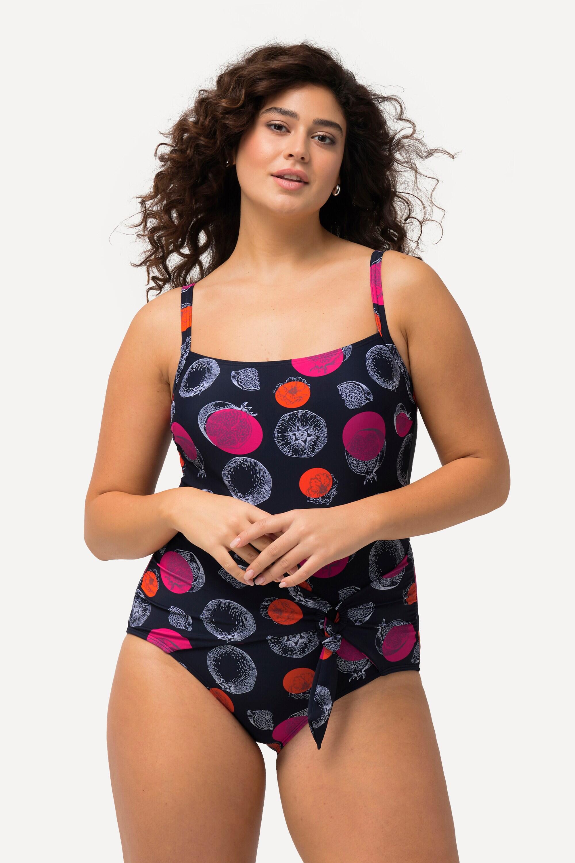Dames Badpak granaatappelstippen zachte cups wikkellook 4/6