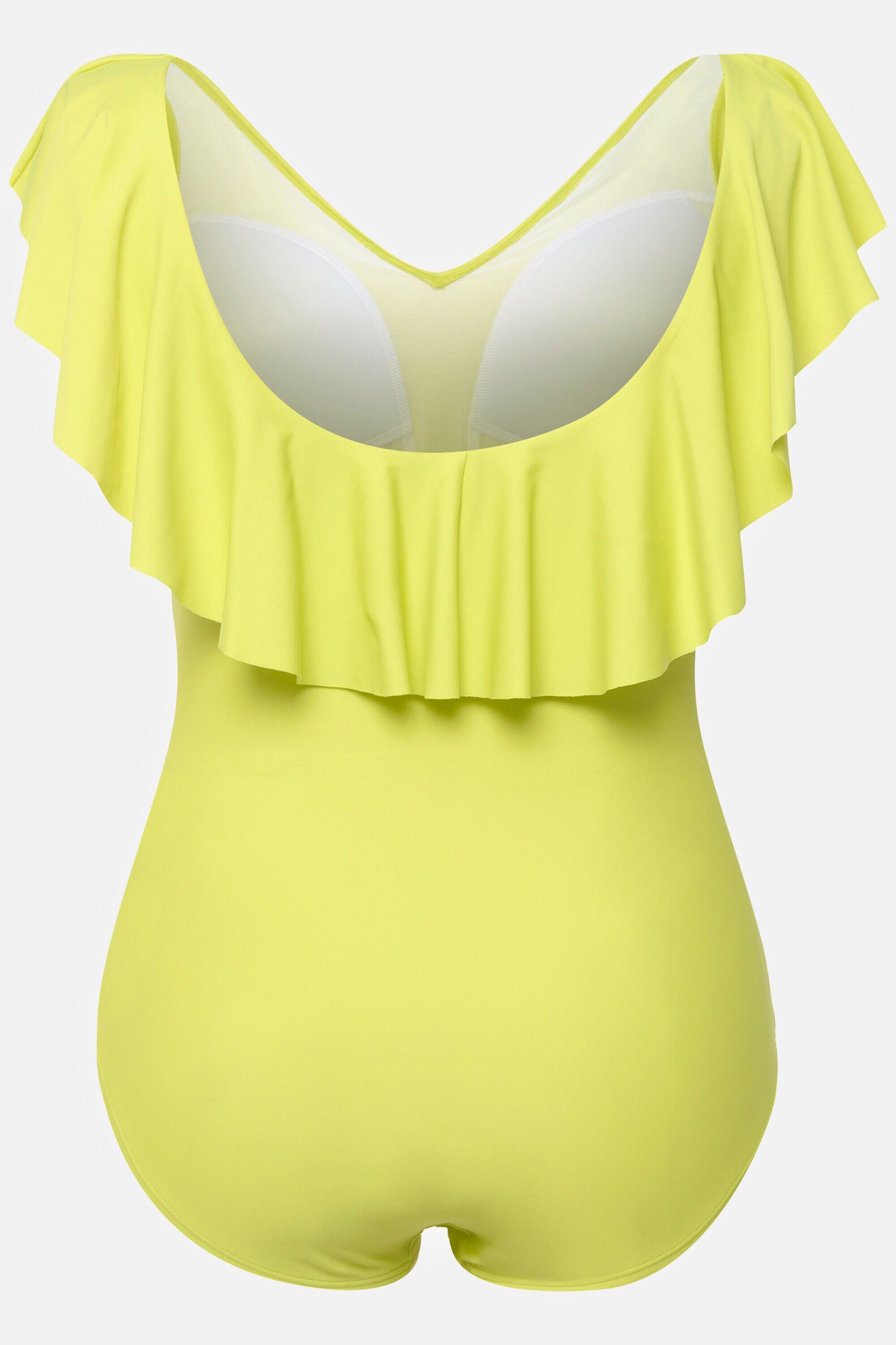 Femme Maillot de bain une pièce à volant décolleté en V bonnets souples 6/6