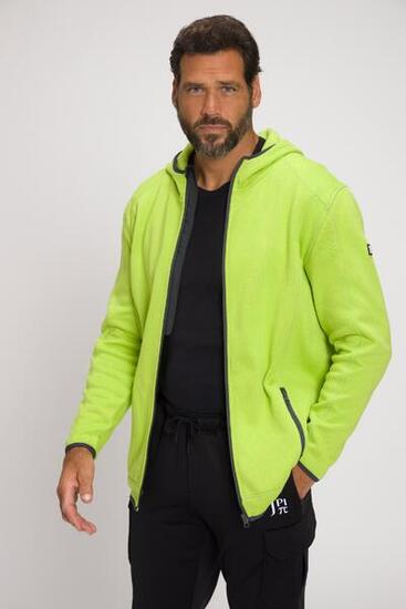 Herren Strickfleece-Jacke Skiwear Kapuze Zipper