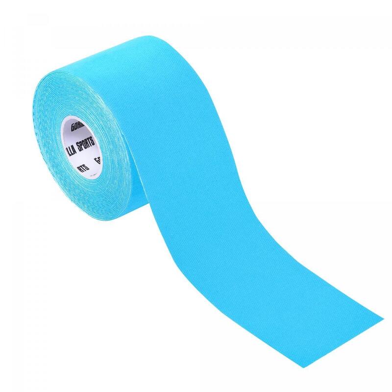 Gorilla Sports Kinesiologie tape - 5 cm breed - 1 rol - blauw
