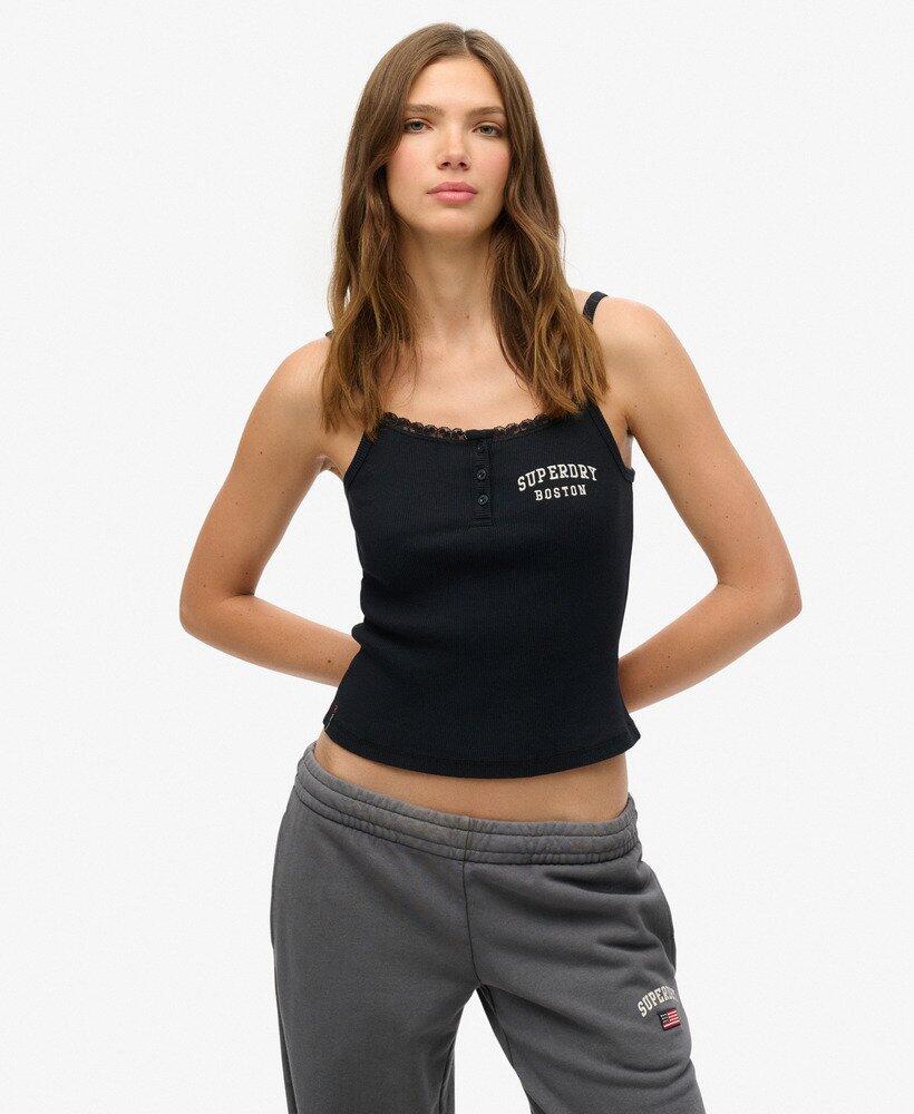 SUPERDRY Besticktes Athletic Button Cami Tanktop