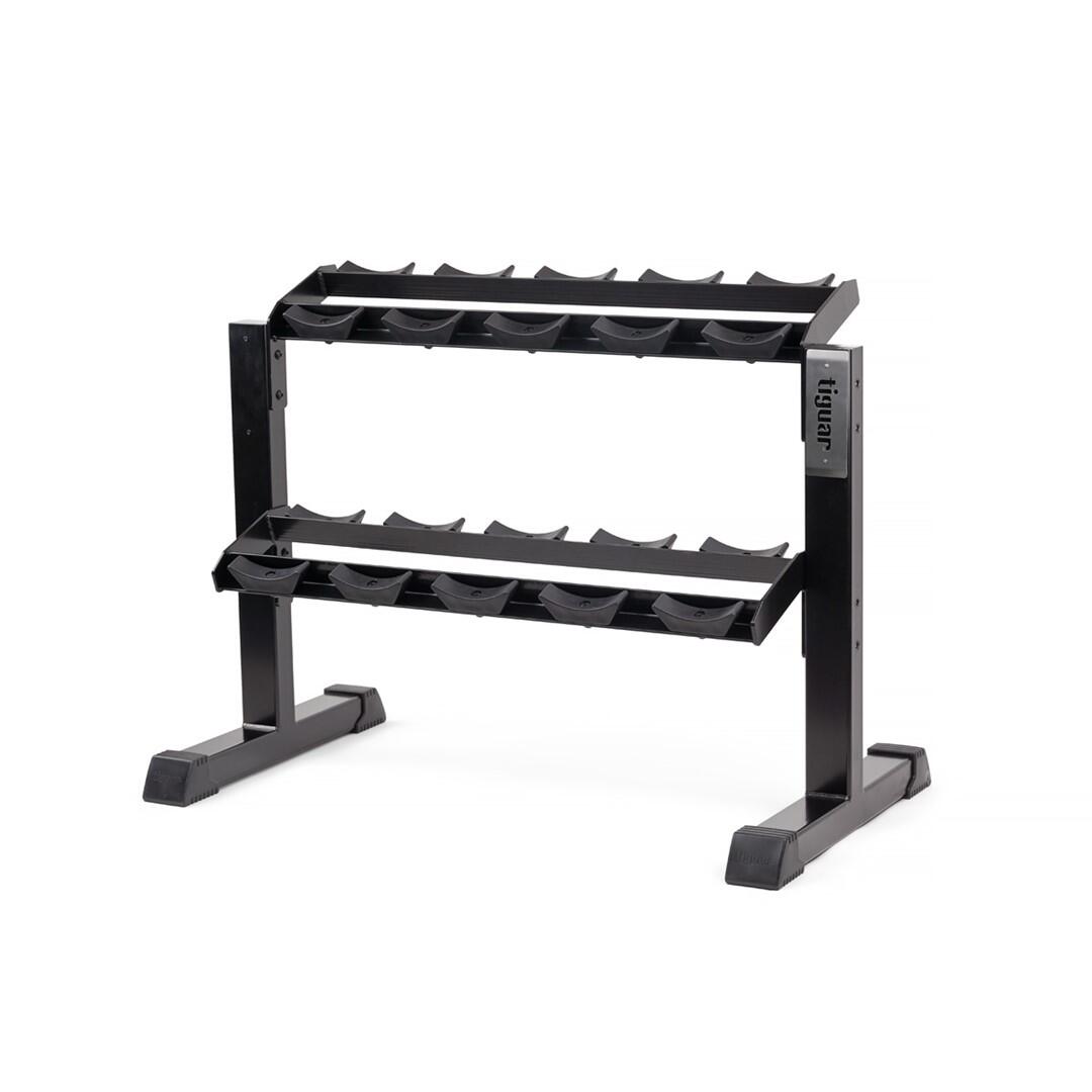 tiguar Hantelrack-Modul – 118×66×89 cm, mit Profilcaps & Gummiauflagen 2/4