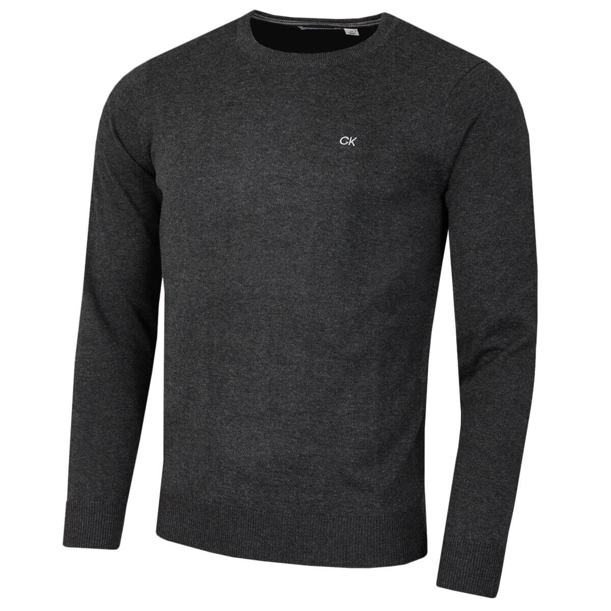 CALVIN KLEIN Calvin Klein Mens Crew Neck Sweater - Charcoal - XXL