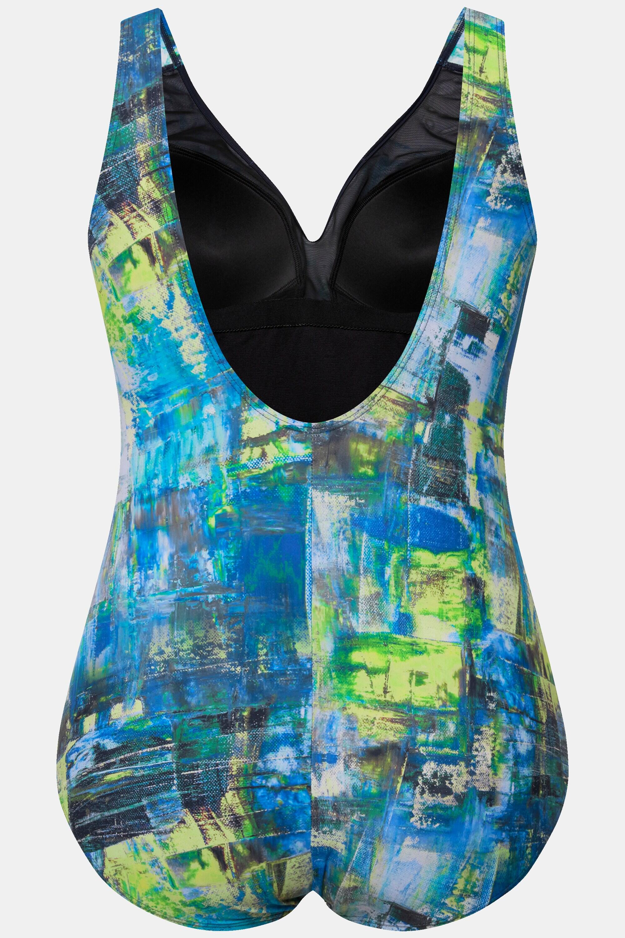 Femme Maillot de bain à bonnets souples. Matière recyclée. Franges 6/6