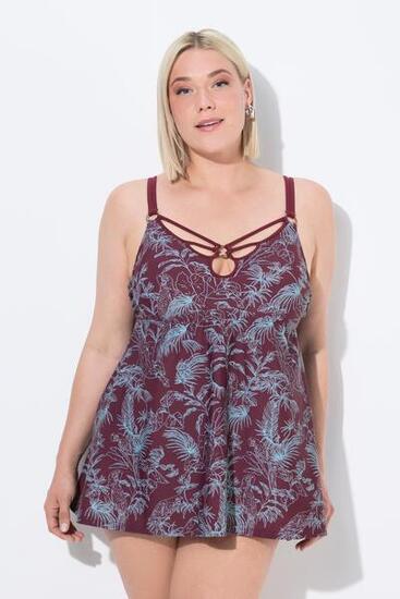 Damen Badekleid Dschungel Softcups Bügel recycelt