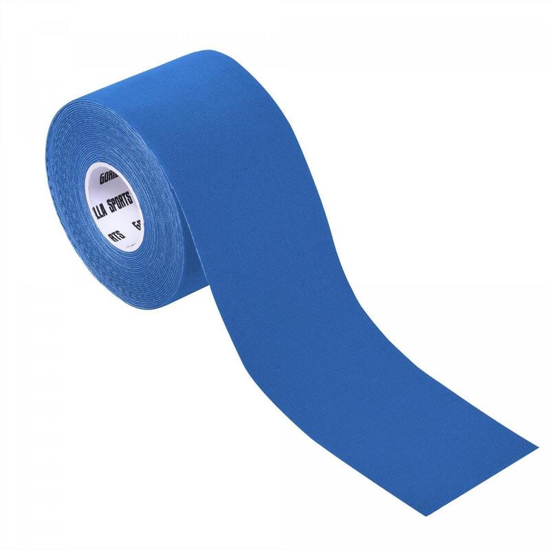 Gorilla Sports Kinesiologie tape - 5 cm breed - 1 rol - marineblauw