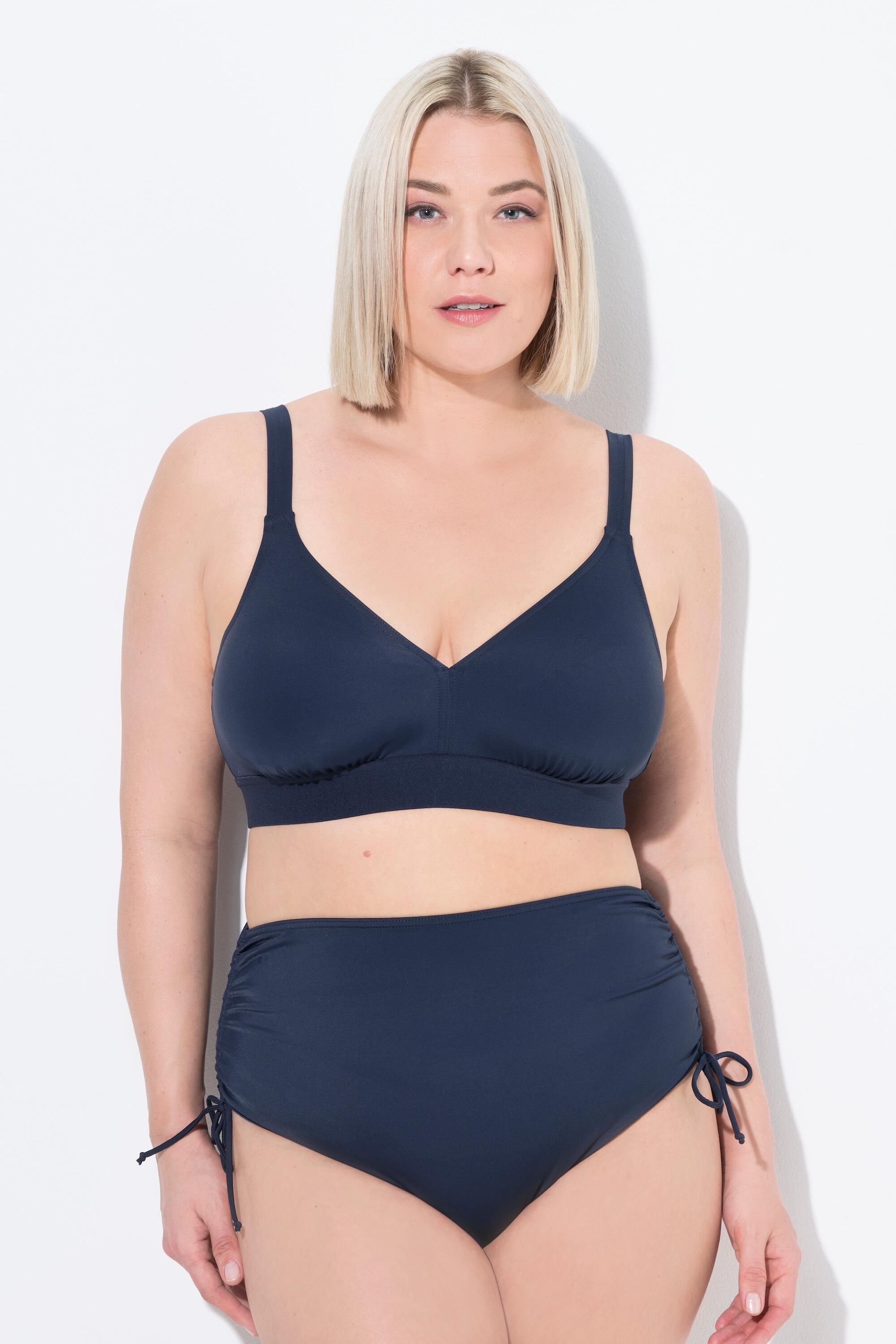 ULLA POPKEN Damen Bikini-Top ohne Softcups Komplettfutter recycelt