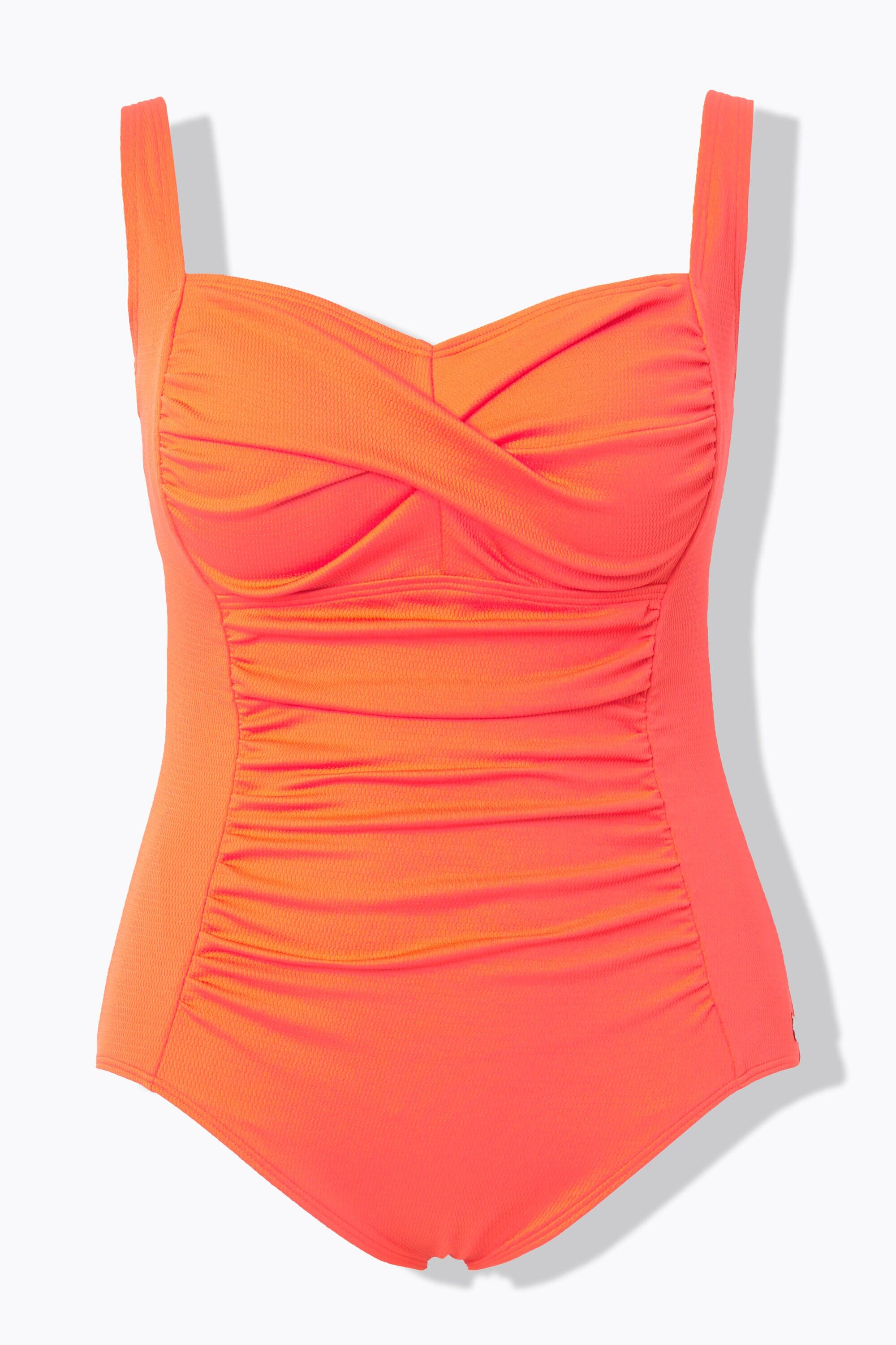 Damen Badeanzug Drapierung feine Struktur Softcups 8/8