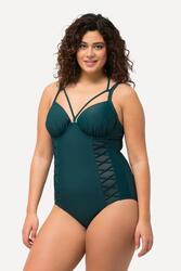 Femme Maillot de bain tour de cou. Bonnets souples armatures. Matière recyclée