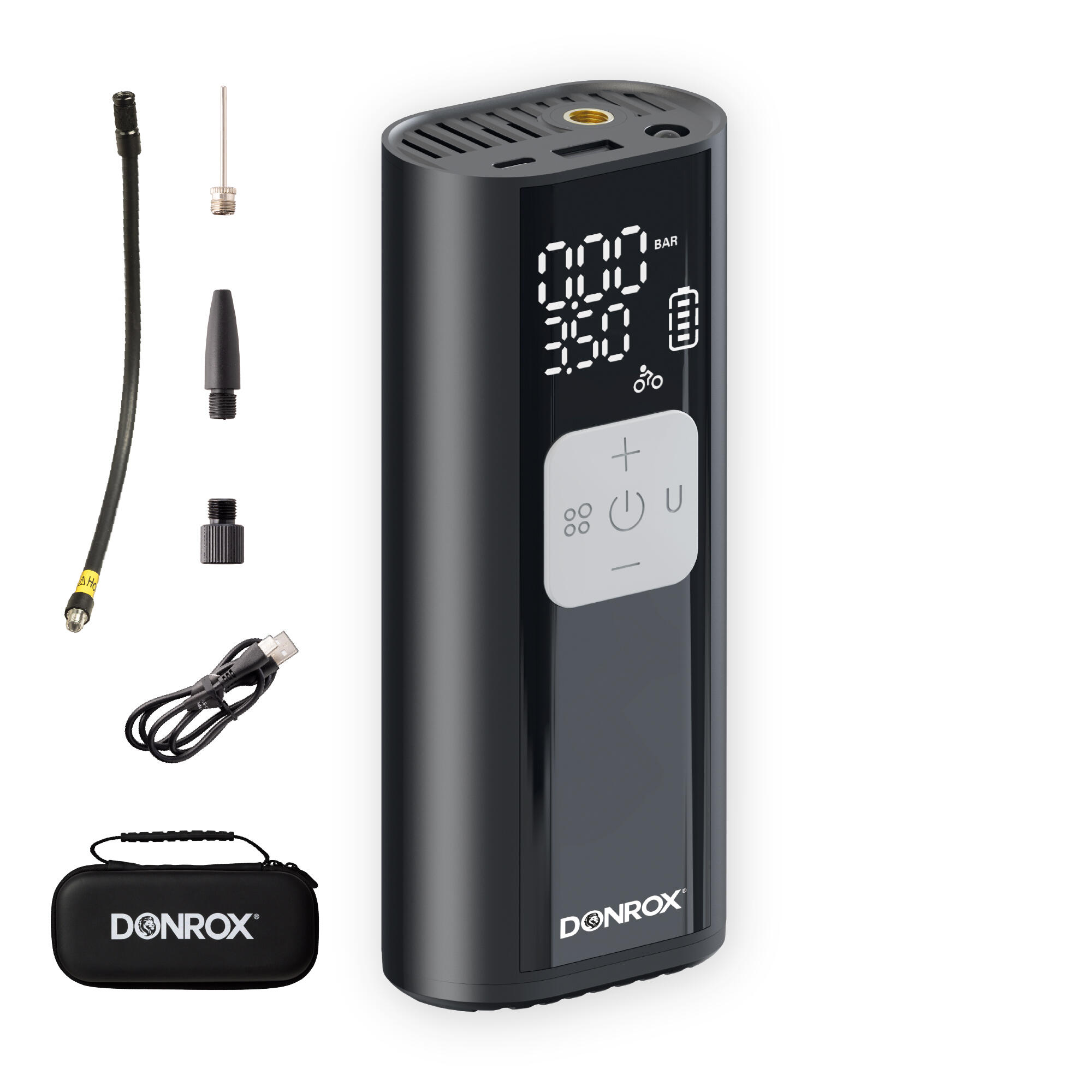 DONROX F524 4-in-1 Draagbare - Elektrische Fietspomp - Fiets Tot Auto