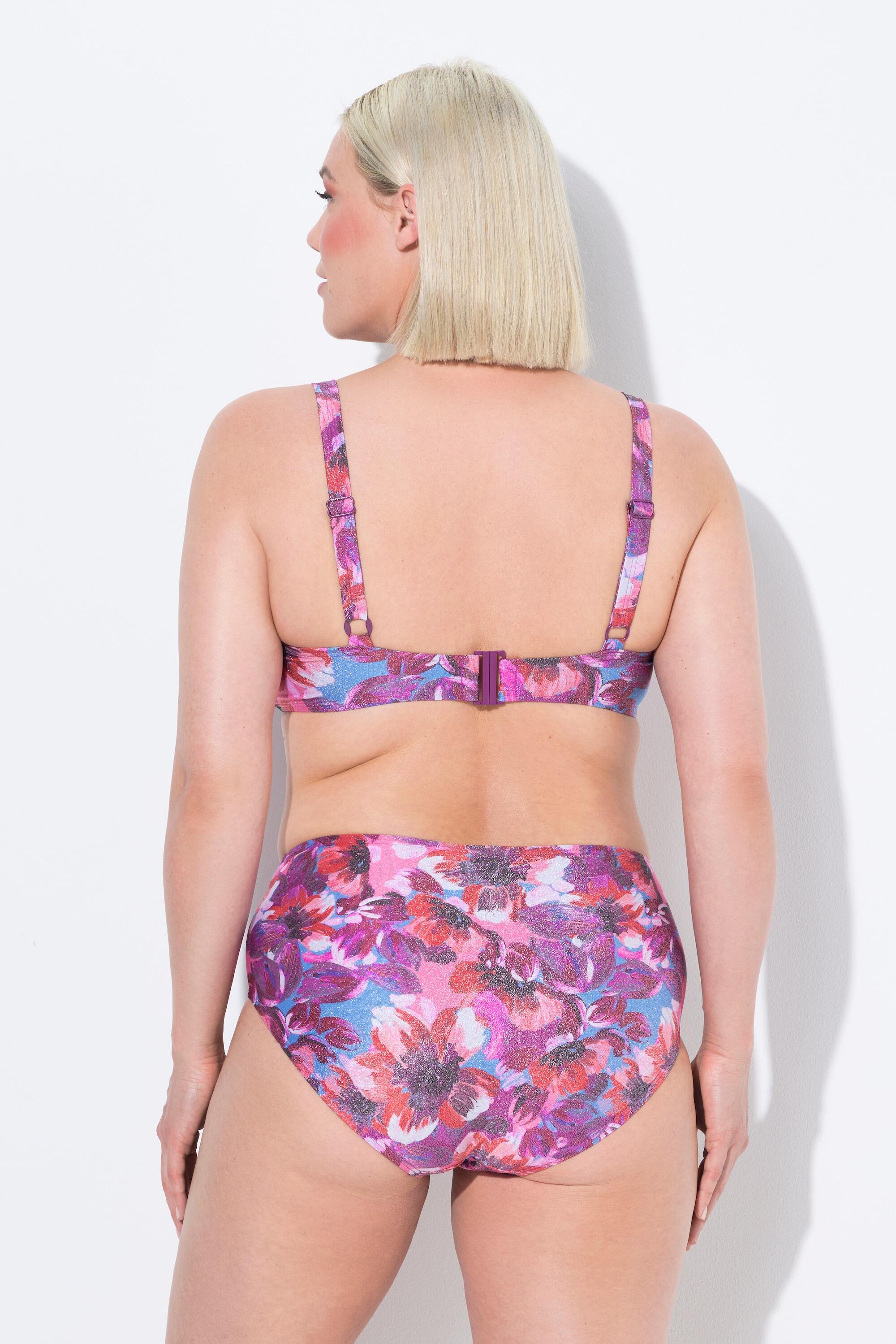 Dames Bikini glitter zachte cups verstelbare bandjes gerecycled 2/7