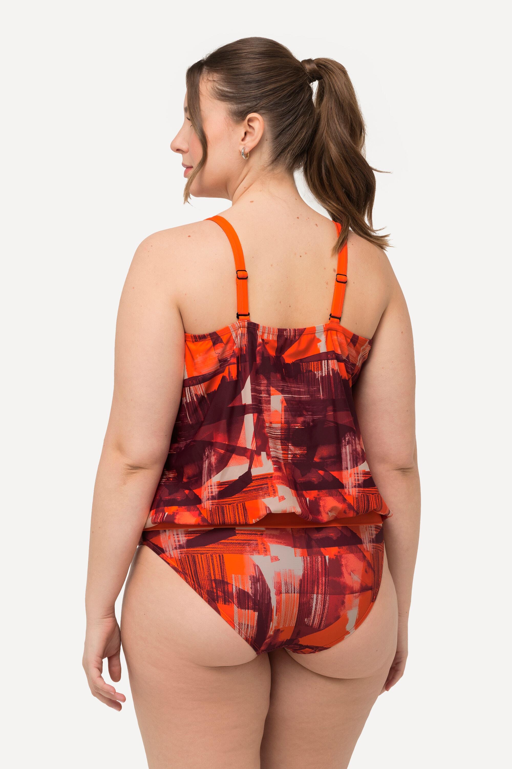 Femme Tankini avec bonnets souples. Haut plus long avec bretelles réglables. 2/6