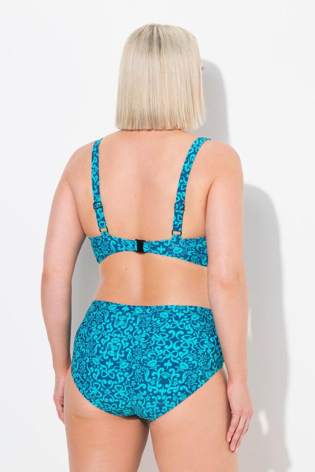 Damskie Bikini paisley miękkie miseczki regulowane ramiączka z recyklingu
