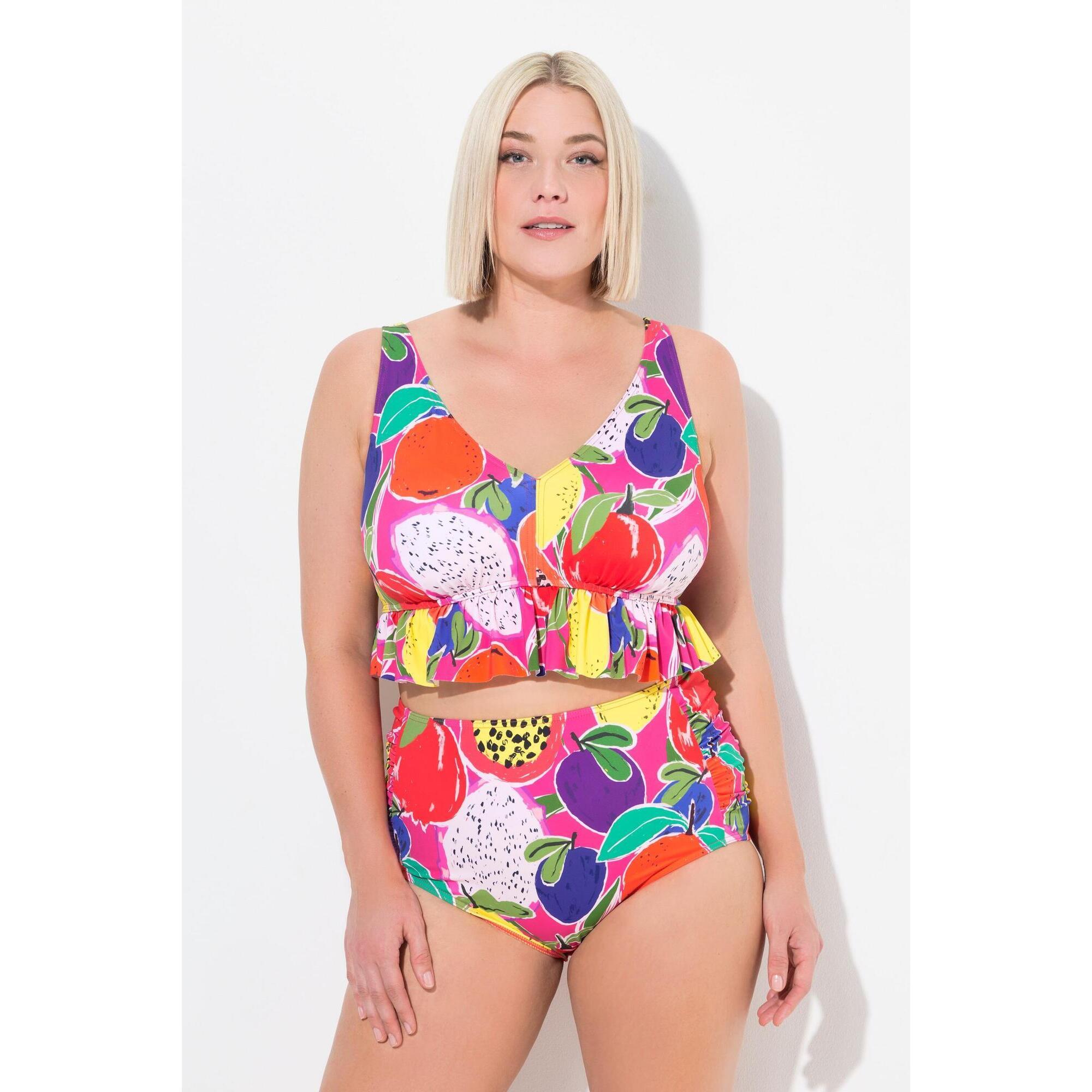Damskie Bikini owoce miękkie miseczki regulowane ramiączka z recyklingu