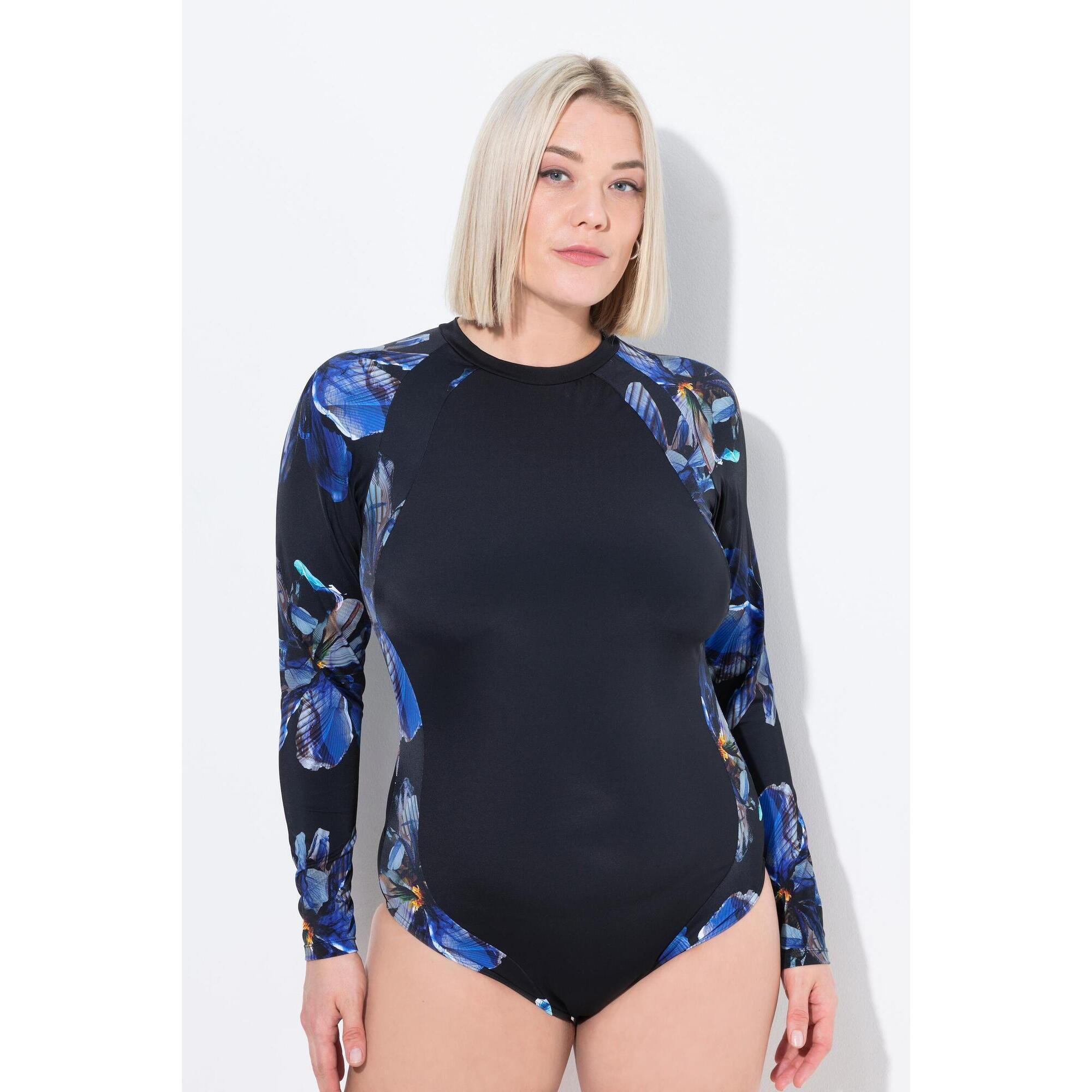 Ulla Popken - Femme Maillot De Bain Sans Bonnets Souples. Protection Upf 50+. - Maillot De Bain 1 Pièce - Noir - 44 L - Decathlon