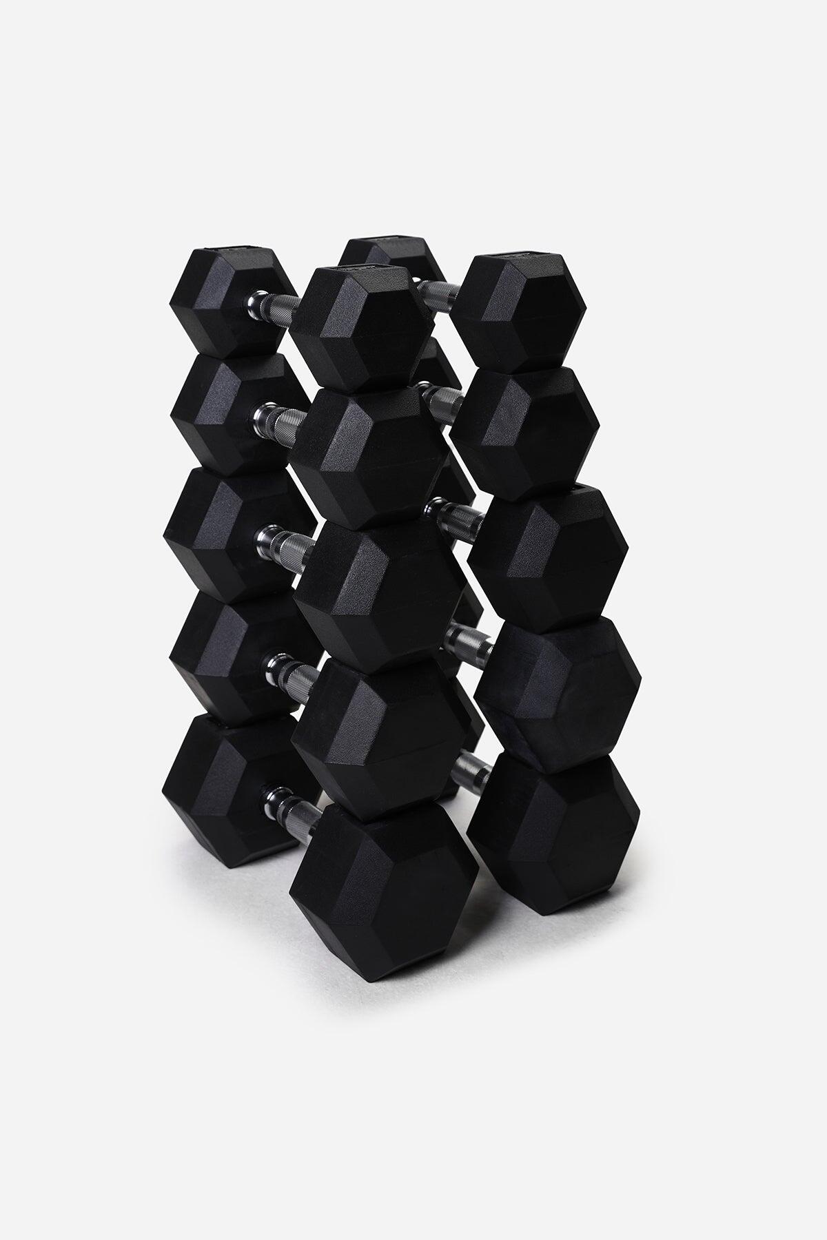 NORTHERN 5-15KG Hex Dumbbell Set (2.5KG Increments)
