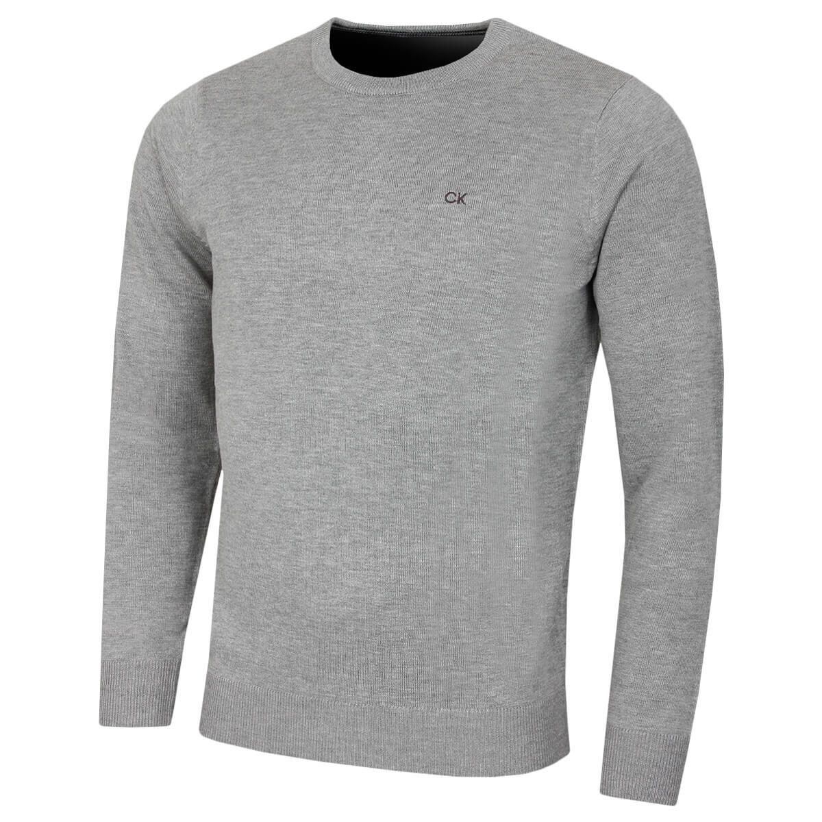 CALVIN KLEIN Calvin Klein Mens Crew Neck Sweater - Grey Marl - S