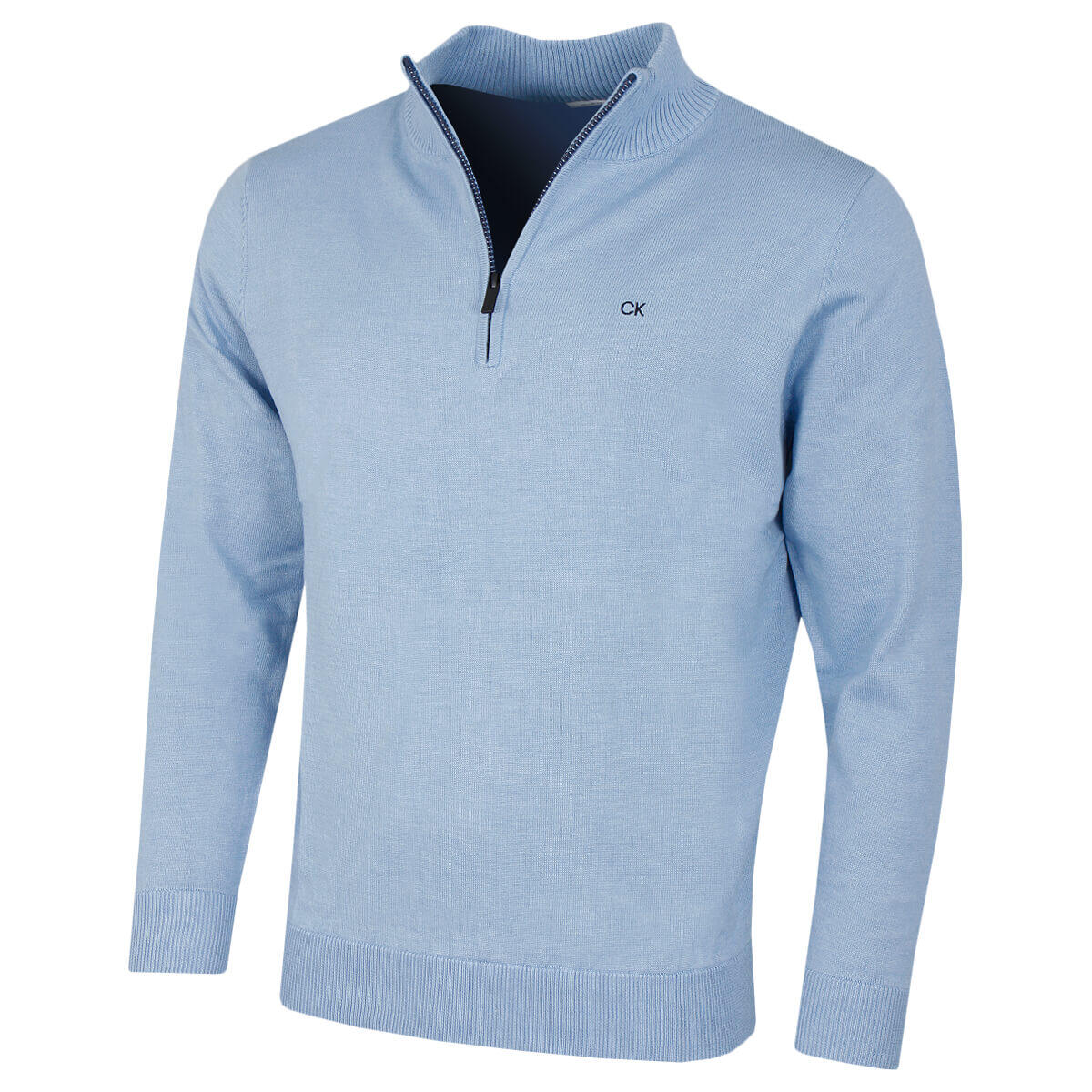 CALVIN KLEIN Calvin Klein Mens Campus 1/2 Zip Sweater - Blue/Navy - XXXXL