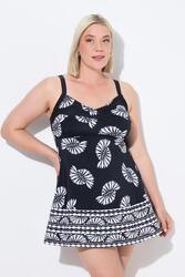 Femme Robe de bain à bonnets souples. Bretelles ajustables. Matière recyclée