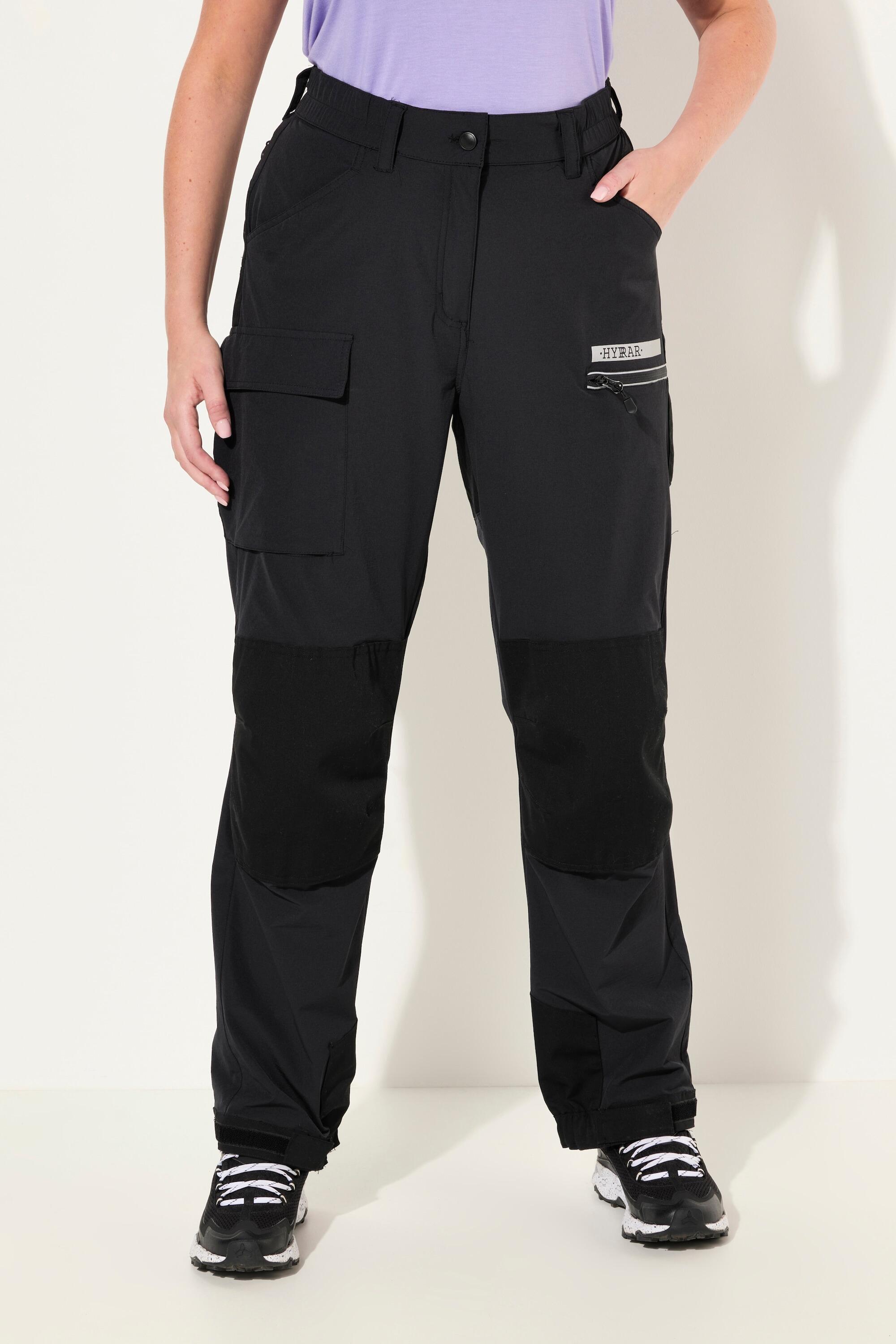 ULLA POPKEN HYPRAR Women's Trekking Trousers black water-repellent reinforced, velcro