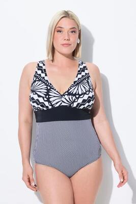 Dames badpak sierband zachte cups gerecycled