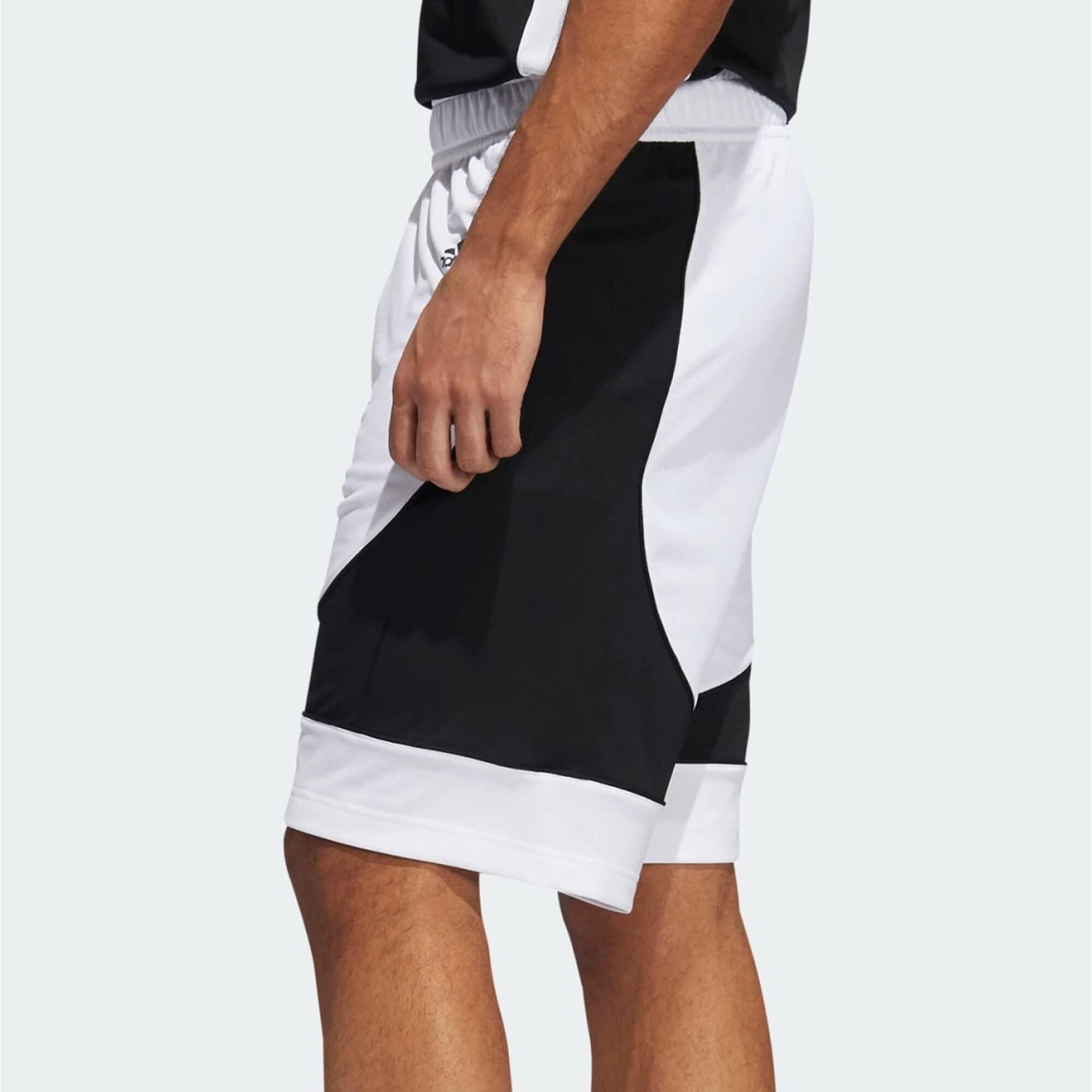 Shorts de Basketball Adidas NXT PRM M en Blanc/Noir - Taille M 2/5
