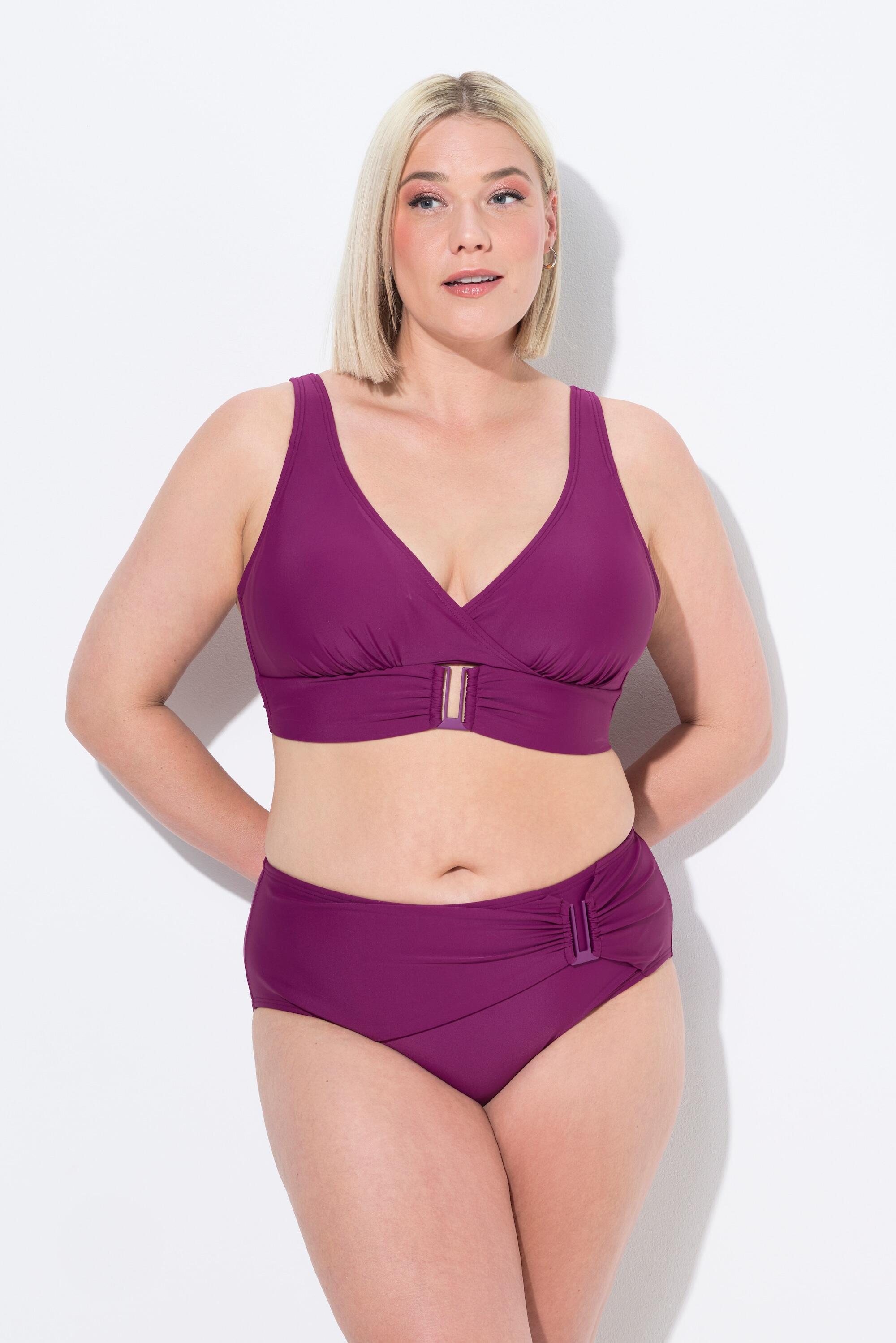 ULLA POPKEN Bikini donna ROSA coppe morbide in poliammide riciclato