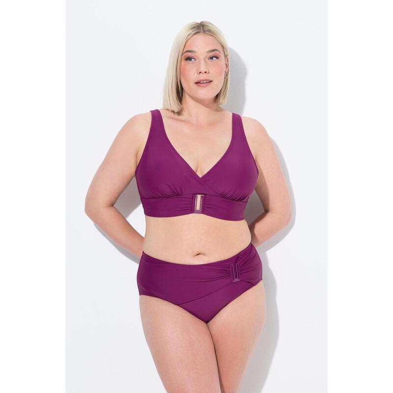 Damskie Bikini ozdobne klamry miękkie miseczki materiał pochodzący z recyklingu