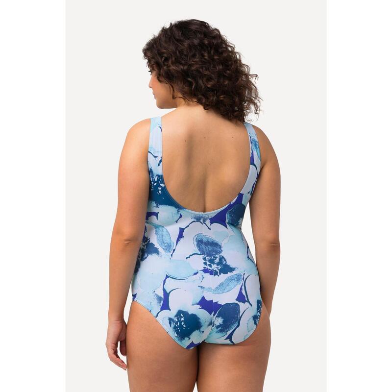 Femme Maillot de bain fleurs décolleté rond sans bonnets souples