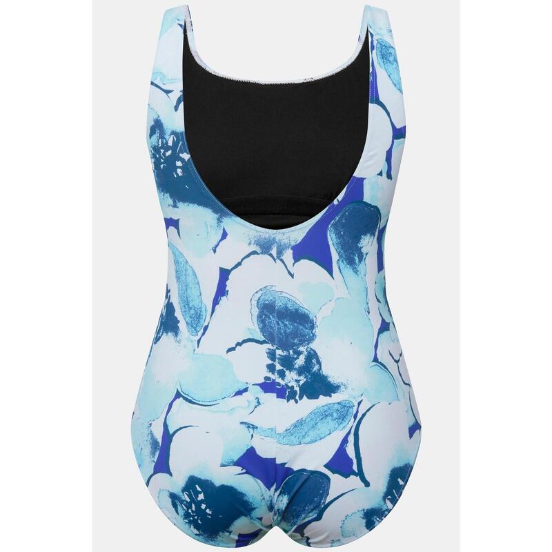 Femme Maillot de bain fleurs décolleté rond sans bonnets souples
