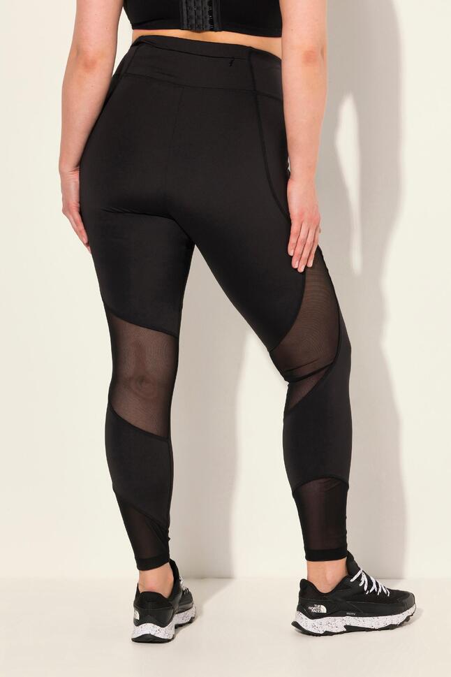 Damskie Legginsy sportowe wstawka z siateczki kieszeń z recyklingu