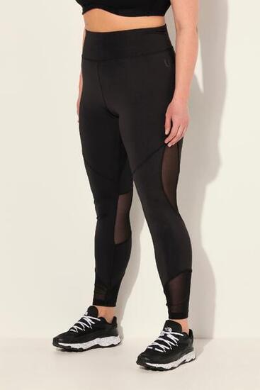 Damen Sport-Leggings Mesh-Einsätze Tasche recycelt